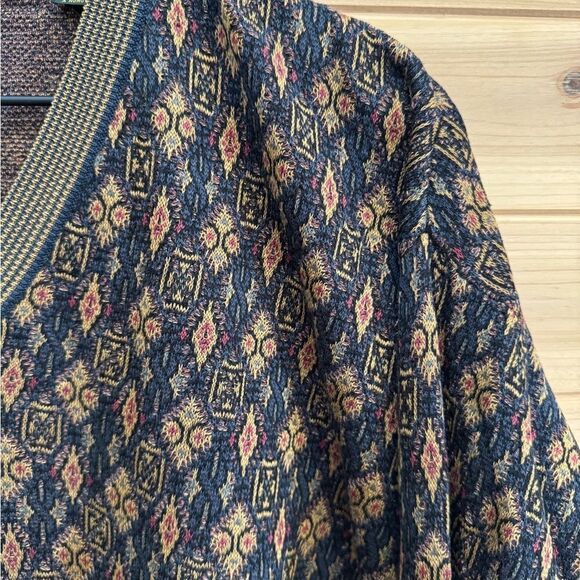 Vintage Bobby Jones Size XLarge Diamond Pattern Grandpa Sweater - Picture 6 of 13